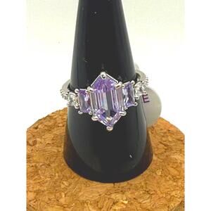 Bomb Party The Elsa Ring Lavender Topaz Ring Size 9